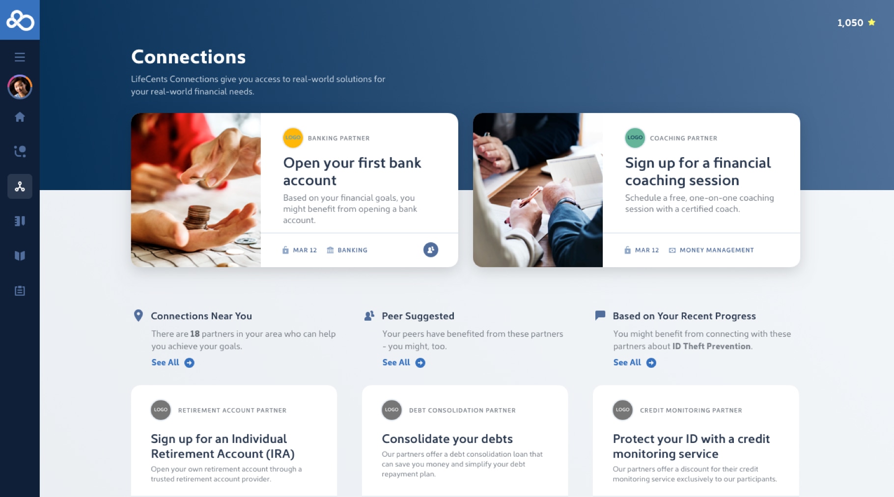 Connections dashboard